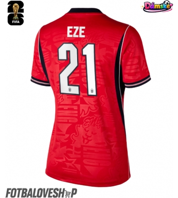 Anglie Eberechi Eze #21 Dámské Venkovní Dres MS 2026 Krátký Rukáv